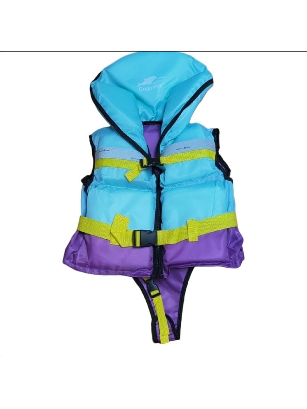 NWOT Gogokids Girls Aqua Purple Mermaid Swim Vest Flotation Life Jacket